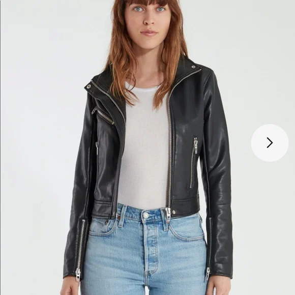 NWT BLANKNYC Faux Leather Moto Jacket, Black - Picture 3 of 12